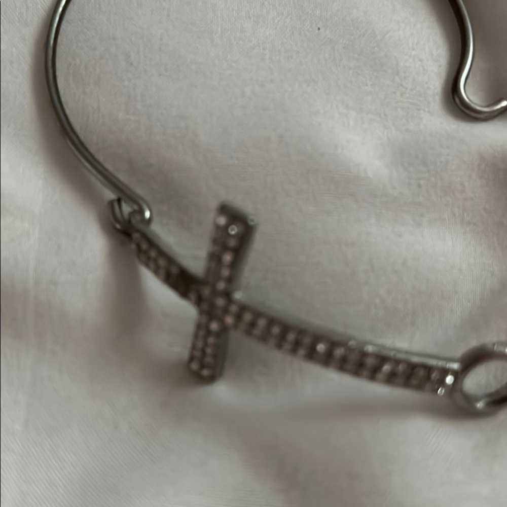 Silver Cross Bracelet